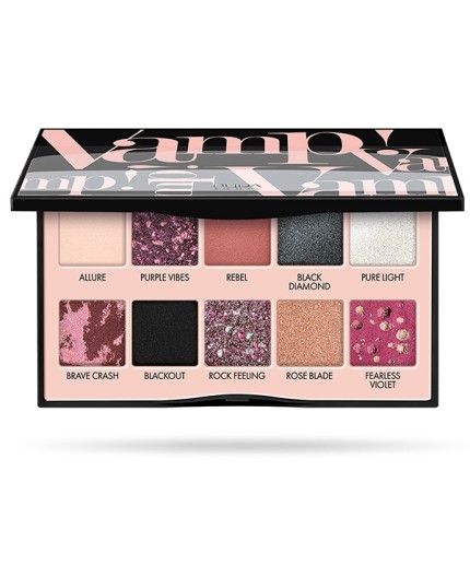 PUPA Milano Vamp! - Scented Palette oogschaduw 10 kleuren - 003 Rebel Black PUPA Milano Vamp! - Scented Palette oogschaduw 10 kleuren - 003 Rebel Black